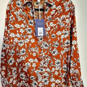 NWT- Womens Floral Button Front Blouse and Wide Trousers - La Ligne x Target